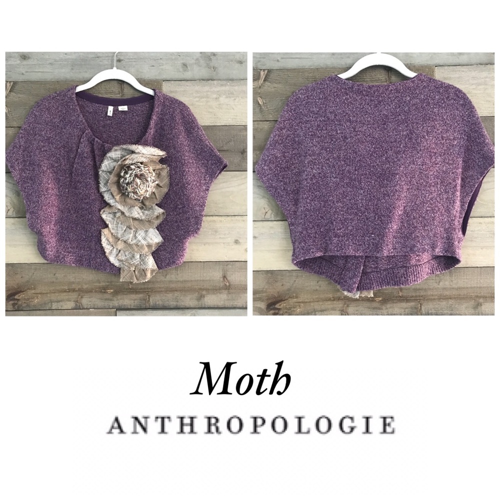 S/M Anthropologie Moth Wool Adler Shrug Cardigan